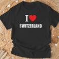 I Love Switzerland Suisse Sunshine Swiss Summer Holidays Tank Top T-Shirt Gifts for Old Men