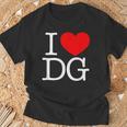 I Love ハート Dg Tシャツ 高齢者への贈り物