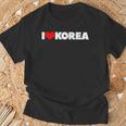 I Love ハート Korea Tシャツ 高齢者への贈り物