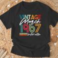 Marzo De 1967 Diseño De Cumpleaños Nacido En Marzo De 1967 Camiseta unisex Regalos para ancianos