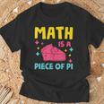 Math Is A Piece Of Pie Pi Day Nerd Mathtudent Teacher Tシャツ 高齢者への贈り物