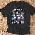 Be Merrynowman Line Dance クリスマス 面白い ホリデーダンス Tシャツ 高齢者への贈り物