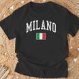 Milano Italia Flag Of Italy Classic Tシャツ 高齢者への贈り物