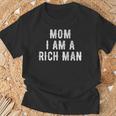 Mom I Am A Rich Man 面白い Tシャツ 高齢者への贈り物