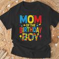 Mom Of The Birthday Boy Birthday Building Block T-Shirt Gifts for Old Men