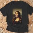 Mona Lisa チューインガム レオナルド・ダ・ヴィンチ ジョコンダ イタリアアート Tシャツ 高齢者への贈り物