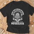 Motociclista Nonno Festa Del Papà Regalo Papà Motociclista Maglietta Regalos para ancianos