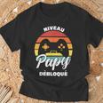 Niveau Papy Débloqué Grandpa T-Shirt Cadeaux pour les vieillards