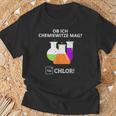Ob Ich Chemie Witze Mag Na Chlor Chemiker Chemie T-Shirt Geschenke für alte Männer