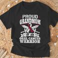 Oral Cancer Warrior Awareness リボン Proud Grandmom Of An Oral Cancer Warrior Tシャツ 高齢者への贈り物