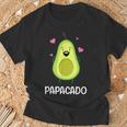 Papacado Avocado Baffi Avocado Papa Festa Del Papà Maglietta Regalos para ancianos
