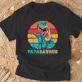 Papasaurus Daddy Rex Dinosaur Family Papaaurus Festa Del Papà Maglietta Regalos para ancianos