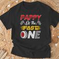 Pappy Of The Fast One 1St Birthday Race Car Family T-Shirt Gifts for Old Men