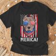 Pit-Bull Usa 愛国的な犬服 アメリカ国旗 メンズ Tシャツ 高齢者への贈り物