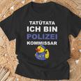Polizei Kommissar Beförderung T-Shirt Geschenke für alte Männer