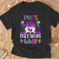 Pops Of The Brewing Baby Dad To Be Halloween T-Shirt Gifts for Old Men