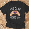 Puerto Rico Flag Heart Arecibo City Tシャツ 高齢者への贈り物