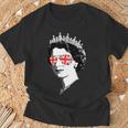 Queen Elizabeth Iiunglasses British Crown エリザベス女王 Meme Tシャツ 高齢者への贈り物