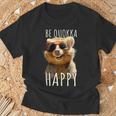 Be Quokka Happy クオッカ・ビー・クオッカ・ハッピー＆クオッカとスマイル Tシャツ 高齢者への贈り物