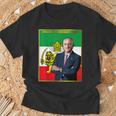 Rey Reza Pahlavi Con Bandera Camiseta unisex Regalos para ancianos