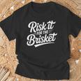 Risk It For The Brisket Bbqジョーク Tシャツ 高齢者への贈り物
