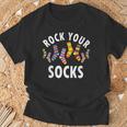 Rock Yourocks Awareness World Downyndrome Day Tシャツ 高齢者への贈り物