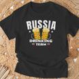 Russia Drinking Team Beer Outfit For Russians From Russia T-Shirt Gifts for Old Men