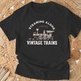 Staming Alongintage Train 機関車 Tシャツ 高齢者への贈り物