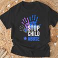 Stop Child Abuse 児童虐待をやめなさい Tシャツ 高齢者への贈り物