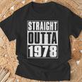 Straight Outta 1978 Womenintage 1978 Birth Of Birthday Tシャツ 高齢者への贈り物