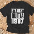 Straight Outta 1987 Womenintage 1987 Birth Of Birthday Tシャツ 高齢者への贈り物