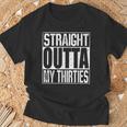 Straight Outta My Thirties Tシャツ 高齢者への贈り物