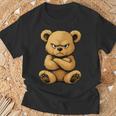 Teddy Bear Angry Teddy Bear Lover Graphic Humor T-Shirt Gifts for Old Men
