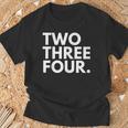 Two Three Four 市外局番 234 アクロン オハイオ州 米国 Tシャツ 高齢者への贈り物