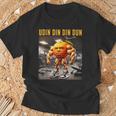 Udin Din Din Dun マッスルオレンジ イタリアンブレイン ロート キッズ ミーム Tシャツ 高齢者への贈り物