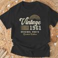 Vintage 1961 オリジナルパーツ 65歳の誕生日 Tシャツ 高齢者への贈り物