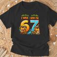 I Was 6 Now I'm 7 Birthday 67 Meme Capybara キッズ 男の子 女の子 Tシャツ 高齢者への贈り物