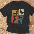 Weenie Vintage Collage Dachshund Dad Mom God Lover T-Shirt Gifts for Old Men