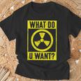 What Do U Want 原子力エンジニア Tシャツ 高齢者への贈り物
