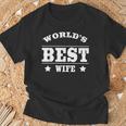 World's Best Wife 面白いウェディングギフトシャツ Tシャツ 高齢者への贈り物