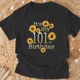 かわいいひまわり その私の101歳の誕生日 101歳の誕生日 Tシャツ 高齢者への贈り物
