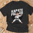 かわいい空手少年 格闘技キッド Tシャツ 高齢者への贈り物