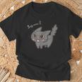 ねこシャー黒猫ver Tシャツ 高齢者への贈り物