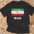 イラン国旗tシャツ Tシャツ 高齢者への贈り物
