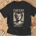カエサル 古代ローマ ガイウス・ユリウス・カエサル ローマの歴史 Tシャツ 高齢者への贈り物