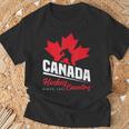 カナダホッケー メープルリーフ アイスホッケー選手 カナダ Tシャツ 高齢者への贈り物
