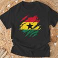 ガーナの国旗ガーナ Tシャツ 高齢者への贈り物