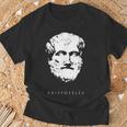 ギリシャ古代アリストテレス哲学 Aristotle Philosophy Greek Philosopher Tシャツ 高齢者への贈り物