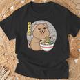 クオッカ、ラーメンを食べるクオッカ、クオッカカワイイ、クオッカ Tシャツ 高齢者への贈り物