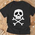 クラシック 宇宙 海賊 パンク スカル キャプテン ハロウィン 長袖tシャツ Tシャツ 高齢者への贈り物